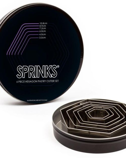 Sprinks Pastry Cutter Set – Hexagon 6pce
