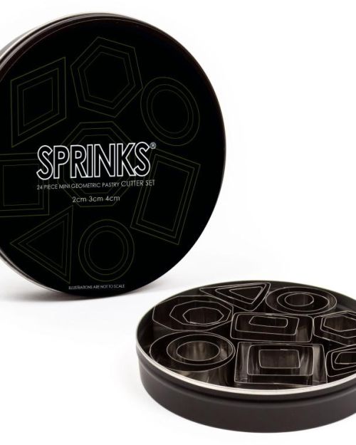 Sprinks Pastry Cutter Set – Mini Geometric 24pce