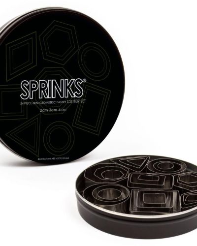 Sprinks Pastry Cutter Set – Mini Geometric 24pce