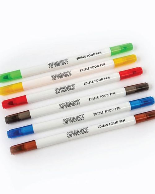 SPRINKS Edible Food Pen Set – PRIMARY PACK (Pack of 6)