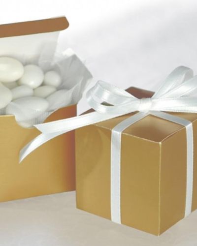 Square Favour Box – Gold