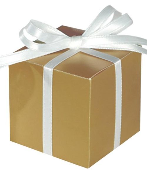 Square Favour Box – Gold