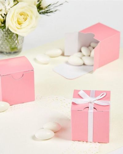 Square Favour Box – New Pink