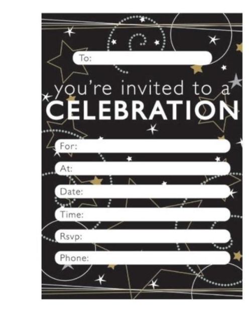 Starry Celebration Invitations