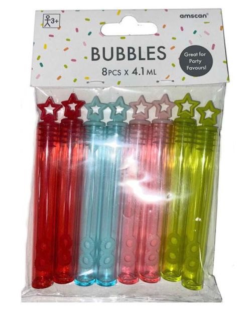 Star Bubble Wands 8pk