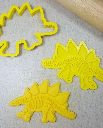 Stegosaurus Bones 3D Embosser & Cutter Set