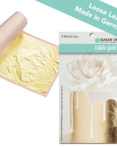 Sugar Crafty Edible Gold Leaf – 5 Loose Sheets