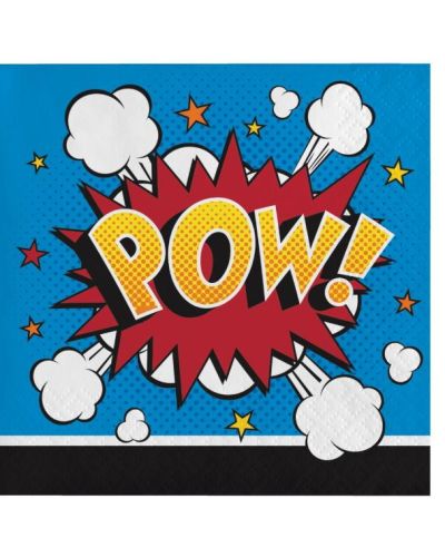 Superhero Beverage Napkins 16pk