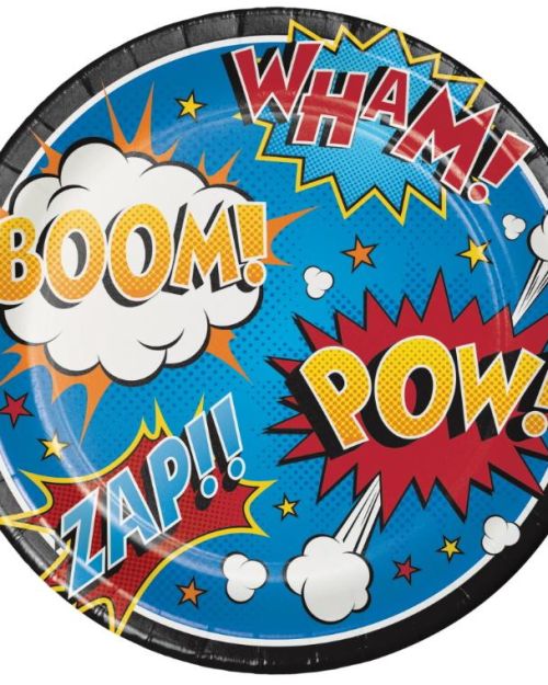 Superhero Dinner Plates 8pk