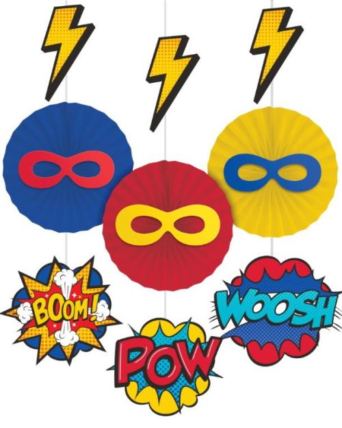 Superhero Hanging Decorations
