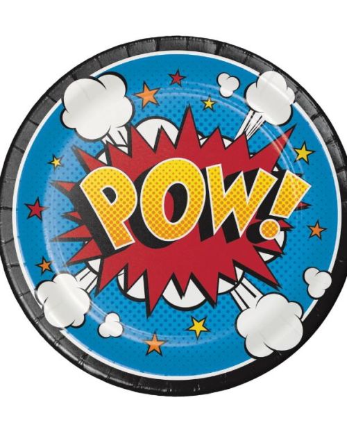 Superhero Lunch Plates 8pk