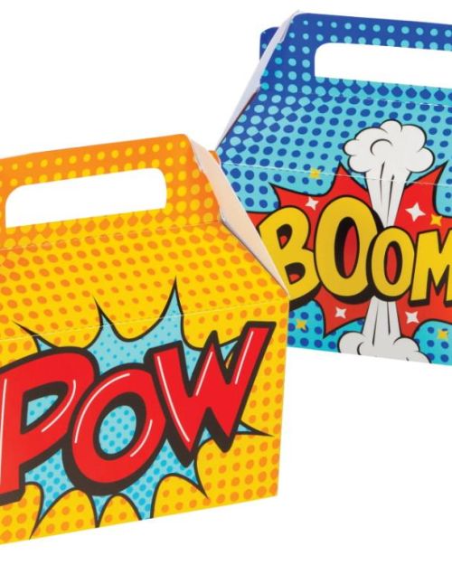 Superhero Treat Boxes 4pk