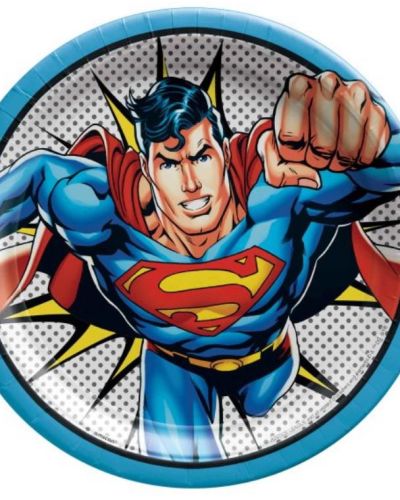 Superman Heroes Unite Dinner Plates 8pk