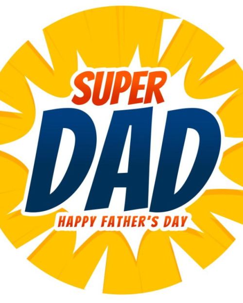 Edible Icing Image – Super Dad Round