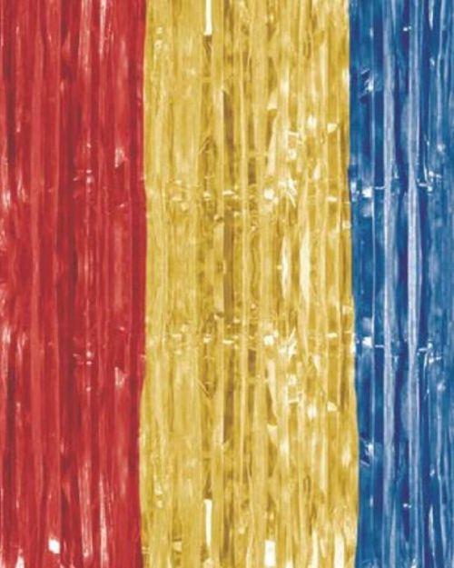 Super Hero Foil Fringed Door Curtain