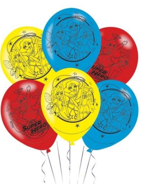 Super Hero Girls Balloons 6pk