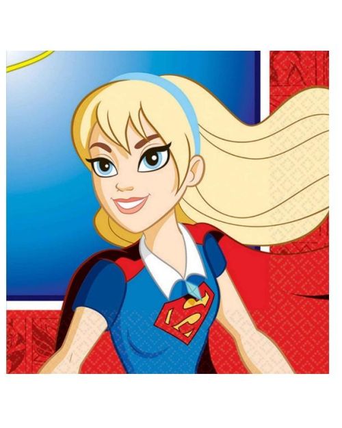 Super Hero Girls Beverage Napkins 16pk