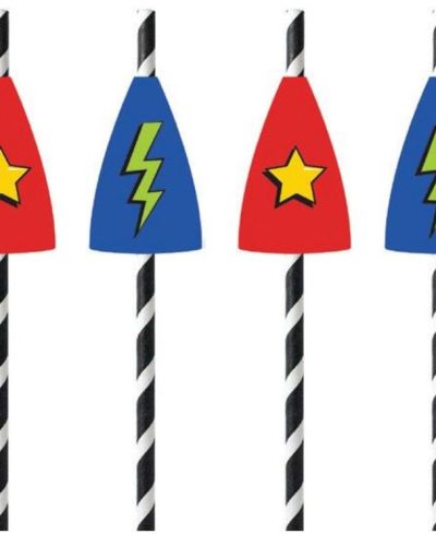 Party Straws – Super Hero