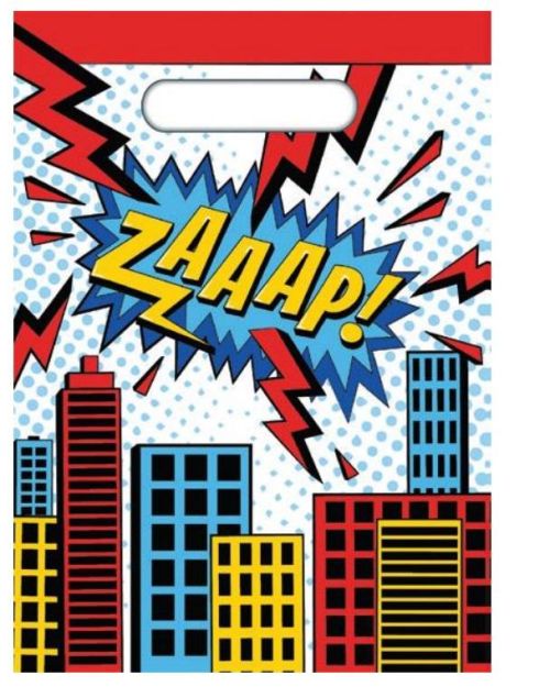 Super Hero Party Bags 8pk