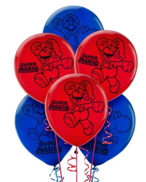 Super Mario Balloons 6pk