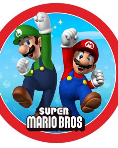 Edible Icing Image – Super Mario Round