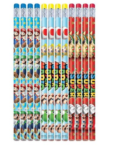 Super Mario Pencils 12pk