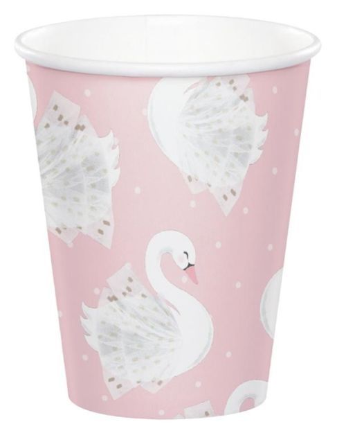 Swan Party Cups 8pk