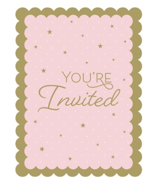 Swan Party Invitations 8pk