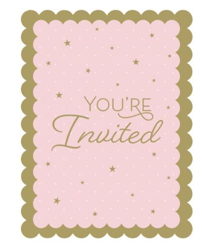 Swan Party Invitations 8pk