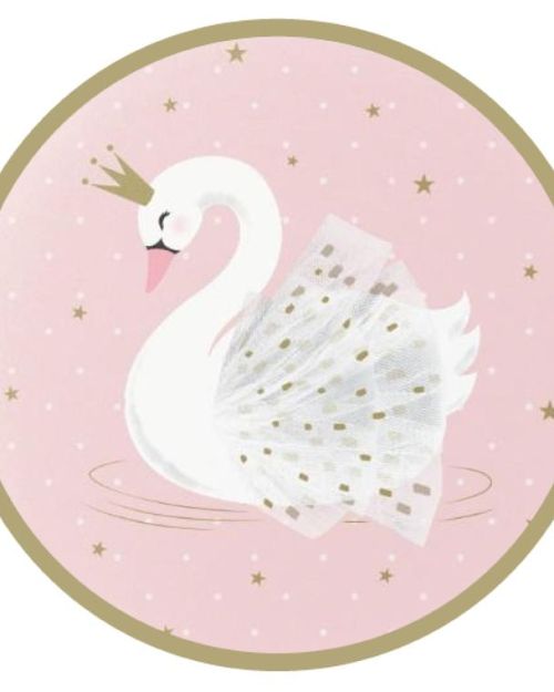 Edible Icing Image – Swan Round