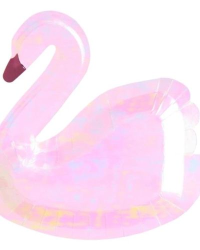 Swan Shaped Plates 8pk