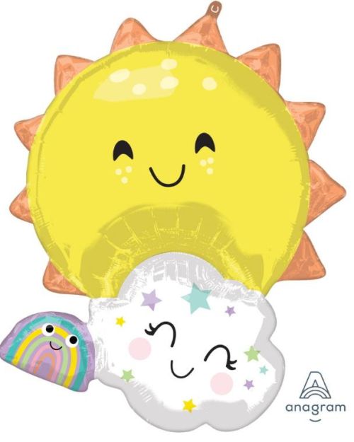 Rainbow Family SuperShape Foil Balloon