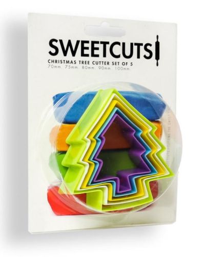 Christmas Tree Cookie Cutters 5pce Set