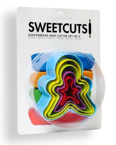 Gingerbread Man Cookie Cutters 6pce Set