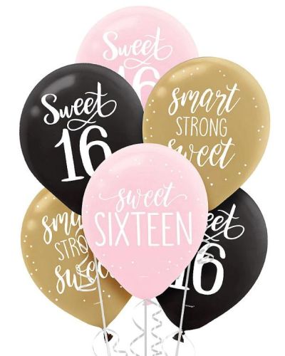 Sweet 16 Balloons 15pk