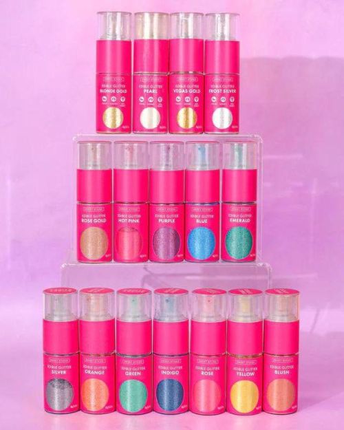 Sweet Sticks Edible Glitter Pump – Hot Pink