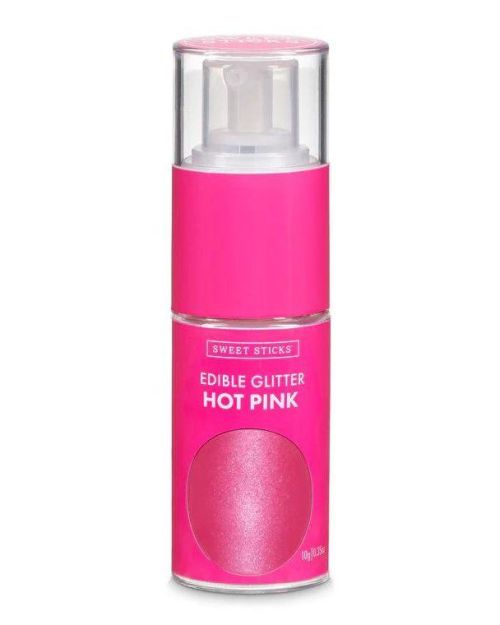 Sweet Sticks Edible Glitter Pump – Hot Pink