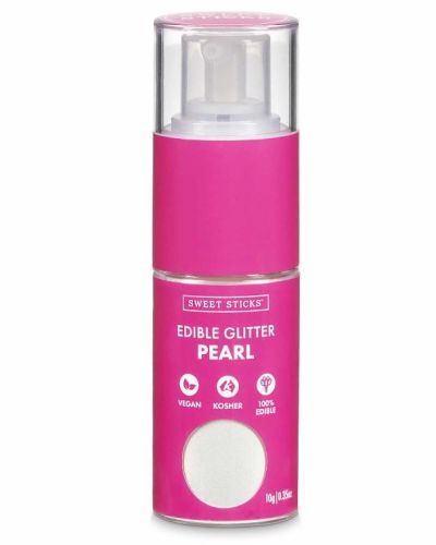 Sweet Sticks Edible Glitter Pump – Pearl