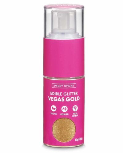 Sweet Sticks Edible Glitter Pump – Vegas Gold