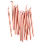 Rose Gold Tall Candles – 12pk