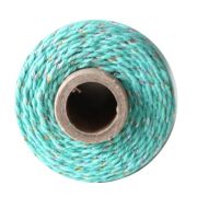 Bakers Twine – Natural & Teal Shimmer Twine