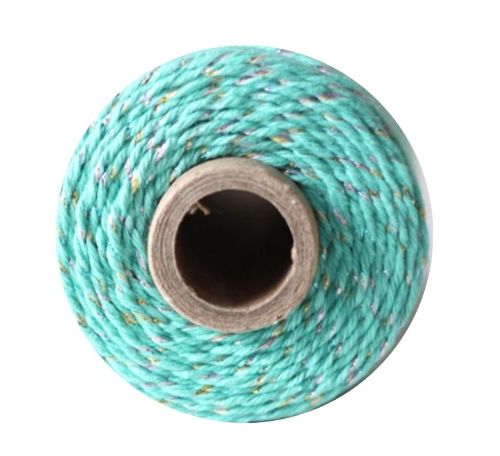 Bakers Twine – Natural & Teal Shimmer Twine
