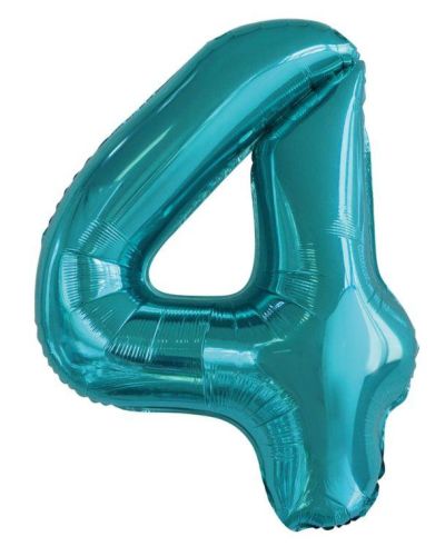 86cm Teal Number Balloon – 4