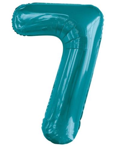86cm Teal Number Balloon – 7