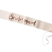Team Bride Pink & Rose Bridesmaid Sashes 2pk