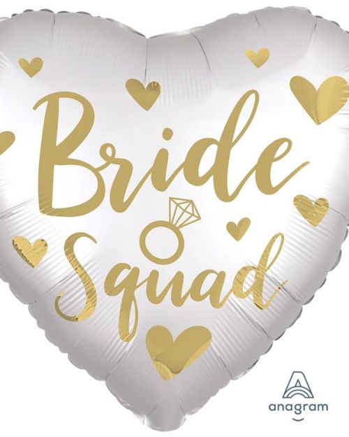 Bride Squad Heart Foil Balloon
