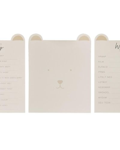 Teddy Bear Baby Shower Games Pack