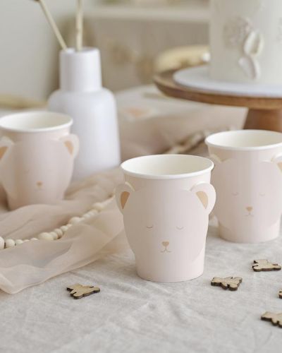 Teddy Bear Cups 8pk