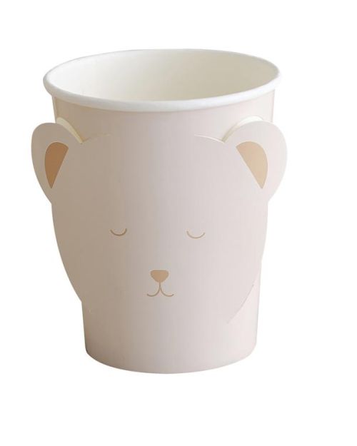 Teddy Bear Cups 8pk