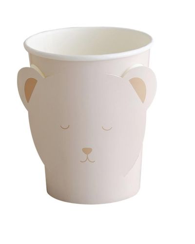 Teddy Bear Cups 8pk